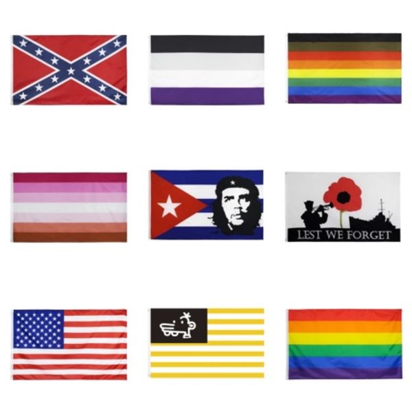 

50pcs usa flags american flag usa garden office banner flags 3x5 ft bannner quality stars stripes polyester sturdy flag 150*90 cm h218w#965