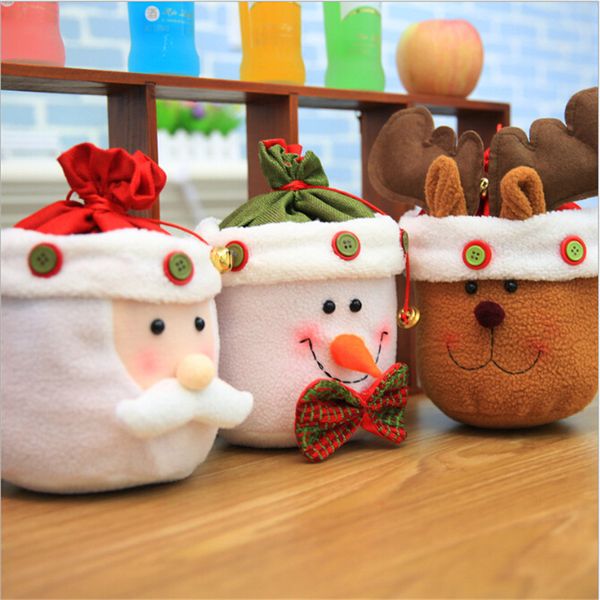 

christmas gift candy bag santa claus snowman reindeer candy treat bags xmas decoration home festival party supplies