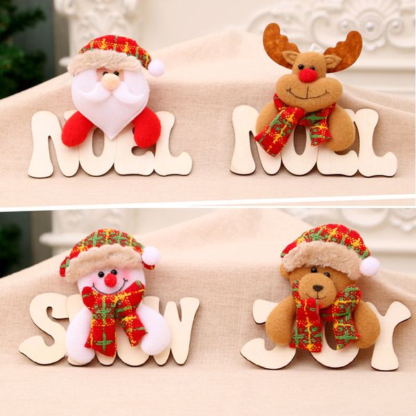 

1pc 2019 new merry christmas ornaments christmas gift santa claus snowman elk tree bear toy doll hang decoration for home xmas