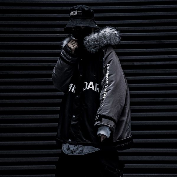 

winter warm coat men, Black