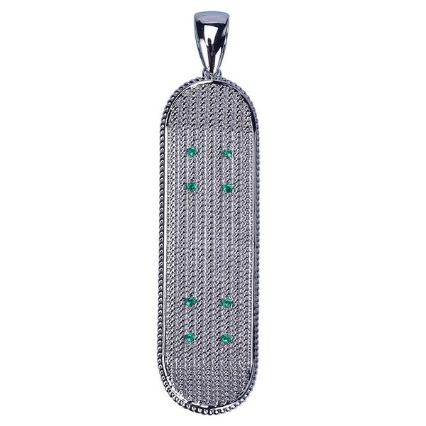 

fashion-hop necklace jewelry silver gold cuban link chain new fashion skateboard pendant necklace for men