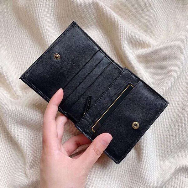 

the new 2020 ms head layer cowhide brief paragraph ling madame small purse soft leather wallet wallets for women girls wallet, Red;black