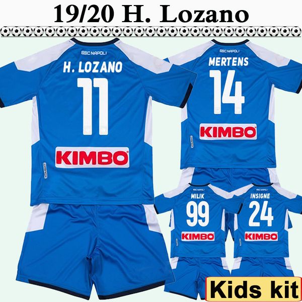 

19 20 неаполь mertens гамшик детский комплект футбол трикотажные кальехон zieliński insigne детский дом вдали футбол рубашки koulibaly оунас, Black;yellow