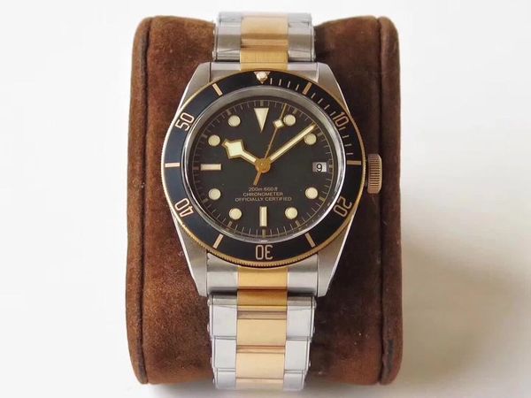 

zf factory crime watch automatic mechanical movement diameter 41mm sapphire anti-vertigo ultra transparent coated dial slightly, Slivery;brown