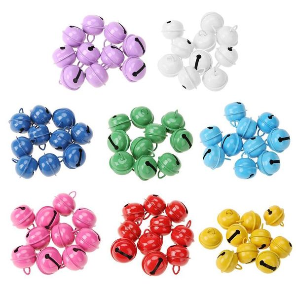 

20pcs 25mm metal jingle bells christmas hanging ornaments decor pet pendant
