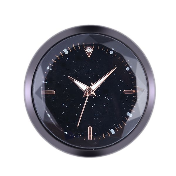 

mini decorative clock stick-on glass cover clock for car suv yan88