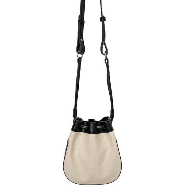 

женская сумка 2020 новая мода плечо crossbody сумка pu холст полукруглое ведро тренд корейские сумки женщины