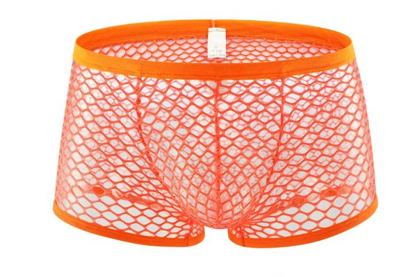 

men's big mesh u-shaped transparent nightclub men's big mesh u-shaped transparent underwear nightclub underwear, Black;white