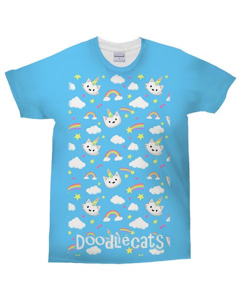 

2019 short sleeve colorful unicorn 3d t pity printing t pity male, White;black