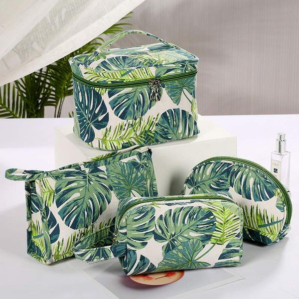 

multifunction cosmetic bag organizer portable canva big capacity toiletry kit wash toilet bag man women travel beauty makeup