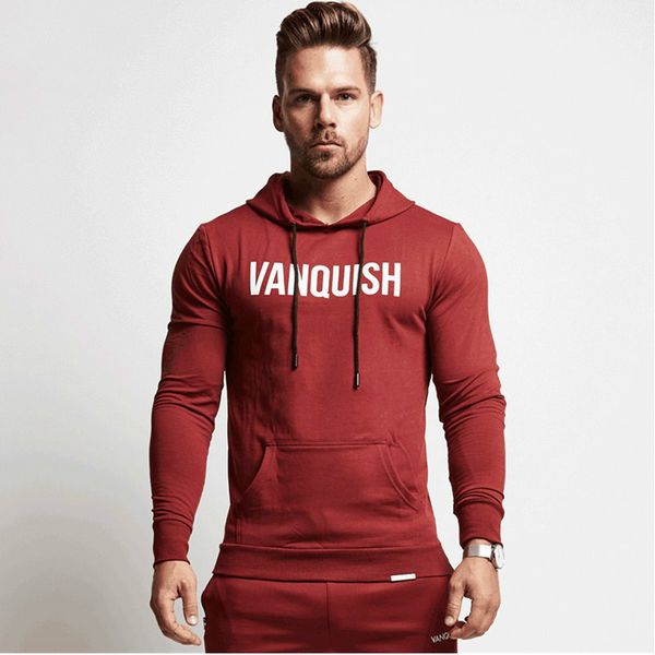 

толстовка с капюшоном muscle brother для мужчин с капюшоном с капюшоном с капюшоном из чистого хлопка с длинным рукавом, Black