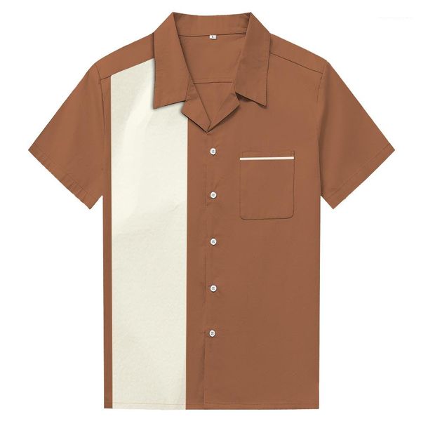 

designer polos double color panelled lapel neck short sleeve cardigan loose polo shirts casual mae clothing mens, White;black
