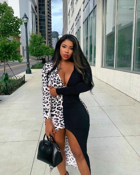 

up designer dressing women leopard bodycon dress sheath patchwork femal vestidoes split, Black;gray
