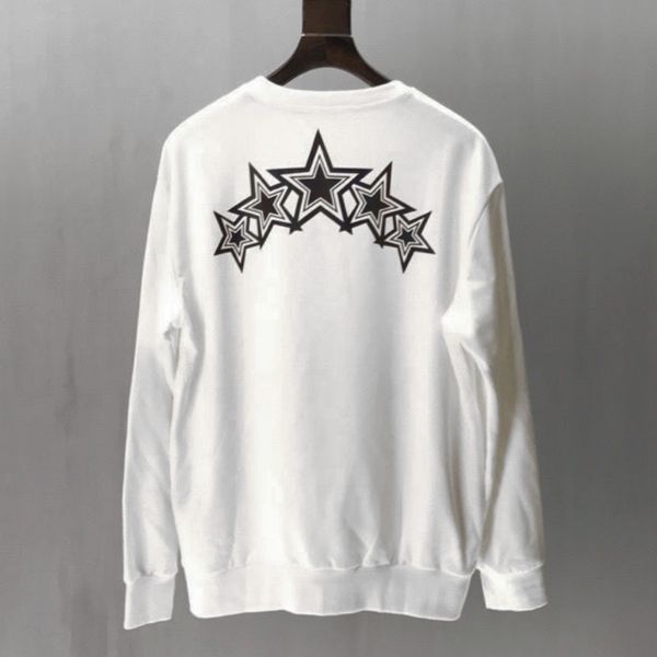 

mens designer hoodie tide brand sweater gradient star casual sports sweater men and women fashion sweatershirt black white