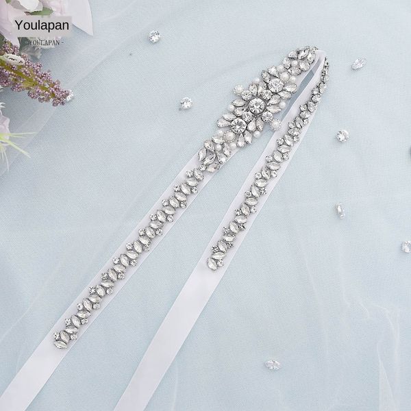 

yulapan water drop belt bride glass diamond dress waist accessory crystal dress crystal seal accessories s350, Black;brown