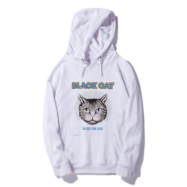 

19fw new luxurious italy brand design hooded hoodie men women fashion cat head print casual streetwear sweatshirts outdoor sweatshirt, Gray;blue