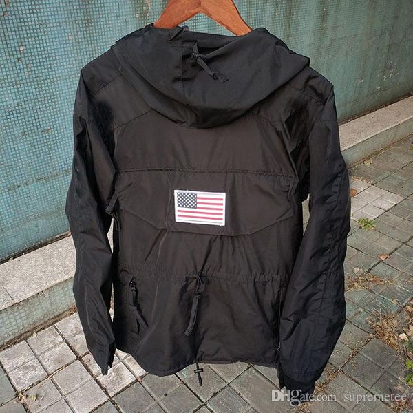 

мода осень куртка -17 gore-tex пуловер hoodie флаг сша логотип куртка 4 цвета s-xxl, Black