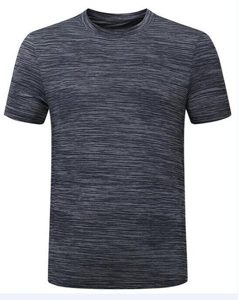

2019 men's tight clothes running short-sleeved quick-drying t-shirt 5112, Black;blue