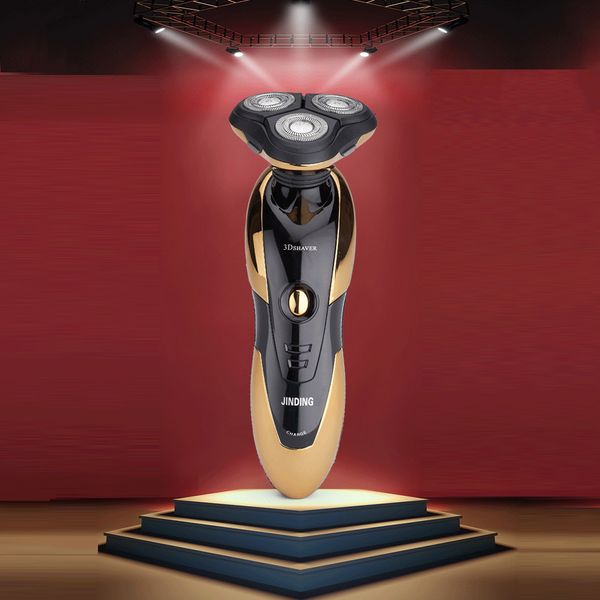 

rechargeable beard shaver wireless electric razor for men professional lcd delay 3d floating steel 3 blade trimmer