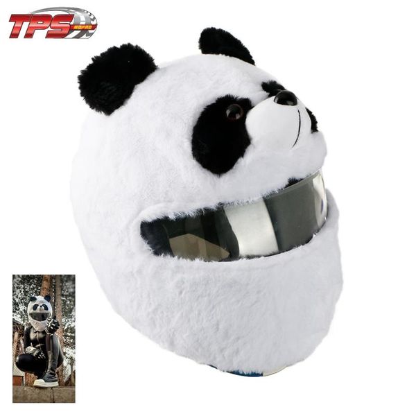 

мотоциклетный шлем панда животное крышка мотоцикл смешные верещит сумасшедший случай аварии для наружного персонализированного полного шлема