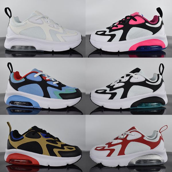 

200 детская обувь подушки детские мальчики девочки тренеры кроссовки бордовый гипер розовый мистик зеленый черный белый малыш молодёжная kid