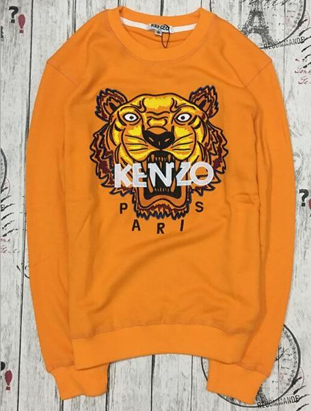 

men's hoodie fashion men's designers embroidery tiger hoodie men's leisure sports shirt xxl kenzo, Black
