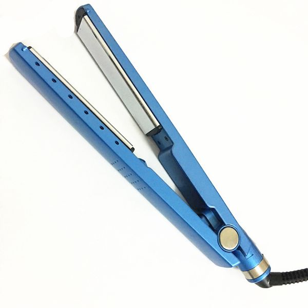 

blue pro 450f 1 1 4 plate titanium hair straightener straightening irons flat iron hair curler with eu us plug