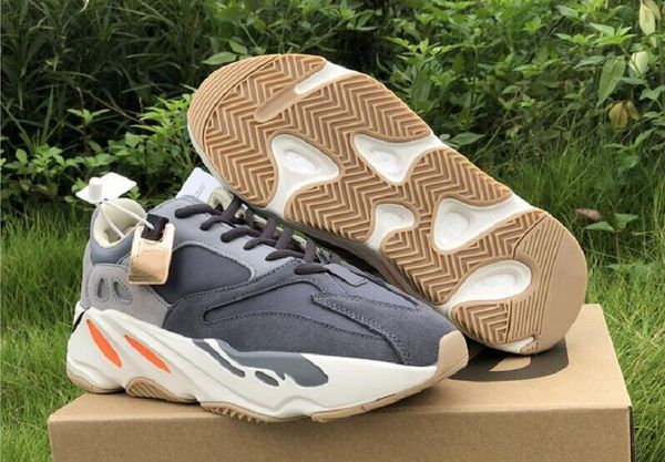 

new 700s magnet mans athletic white grey orange kanye west woman fashion fv9922 trainers come designer shoes, Black