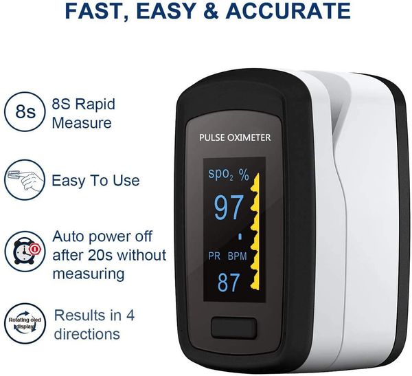 

medical household digital fingertip pulse oximeter blood oxygen saturation meter finger spo2 pr monitor health care ce