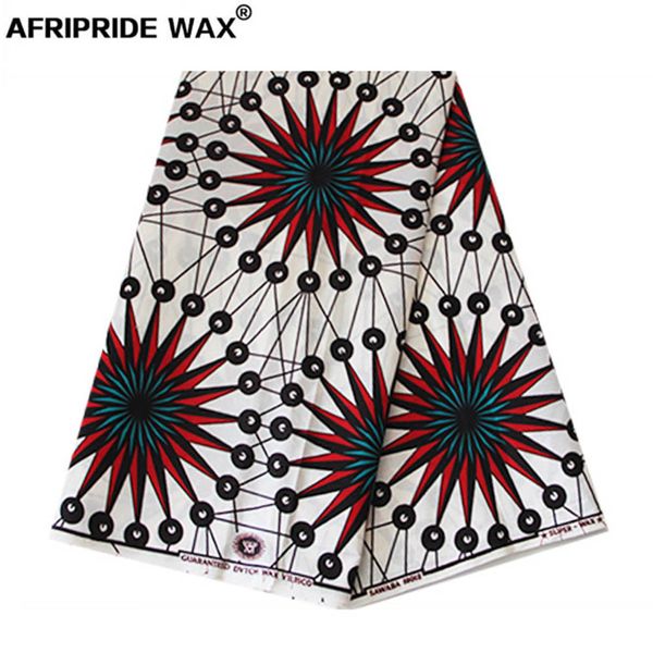

2019 african ankara fabric wholesale african flower 100% cotton real wax brocade fabric for clothing a18f0263, Black;white