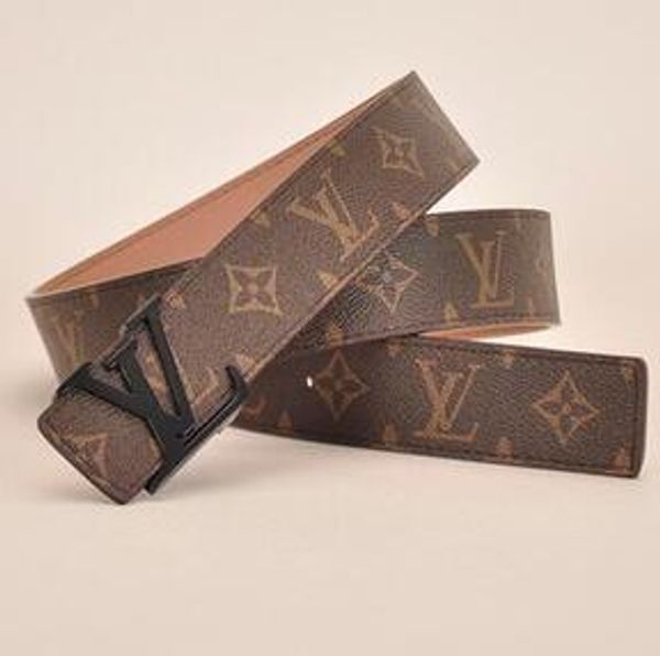 

new 2020 men's sale classic style belt with pearl buckle as womens belts for gift ing, Black;brown