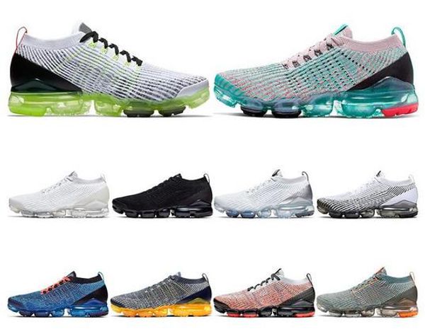 

2018 2019 chaussures moc 2 laceless 2.0 running shoes triple black designer mens women sneakers fly white knit cushion trainers zapatos