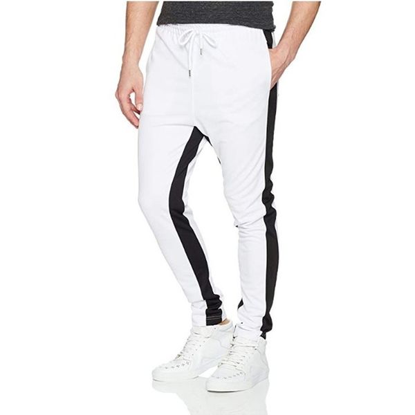 

new jogging pants men sport sweatpants running pants men joggers cotton trackpants slim fit bodybuilding trouser, Black
