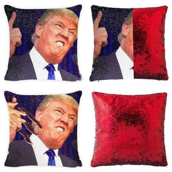 

конструктор постельные принадлежности творческое пришивания наволочки trump подушка обложка подушка два цвета магия diy наволочки реверсивны