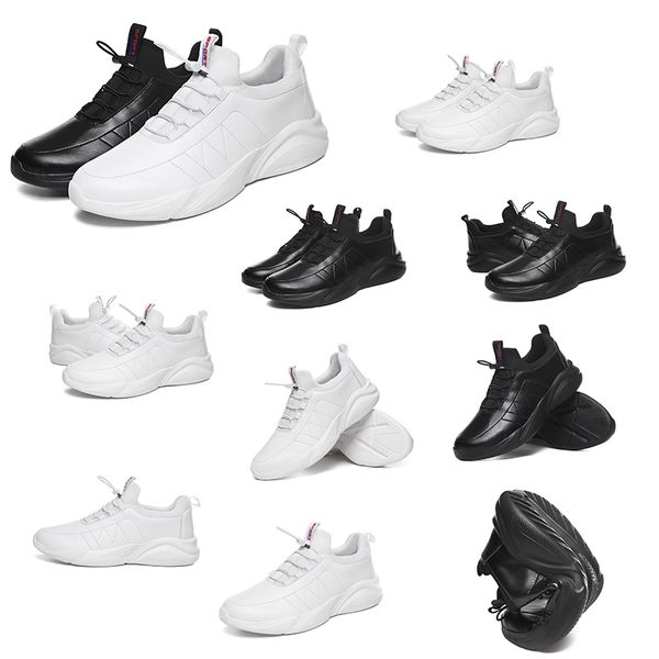 

platform for men women casual shoes leather triple balck net breathable white outdoor walking trainers designer sneakers 39-45, White;red