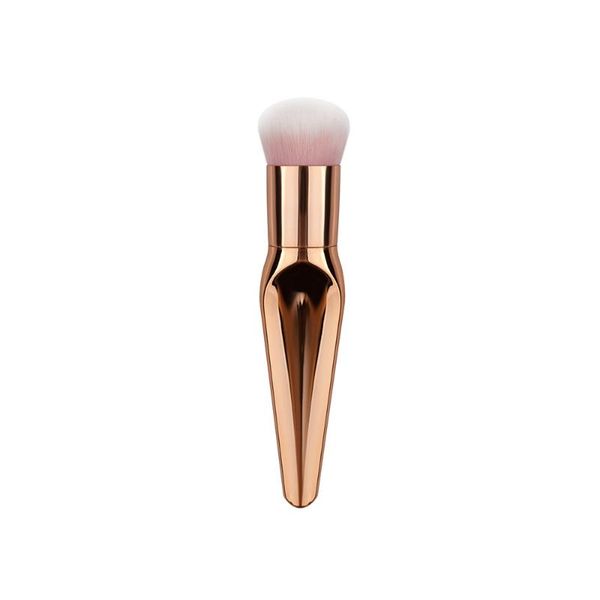 

concave unique foundation brush makeup brush pro cosmetic face contour blush powder blusher toothbrush curve makeup brushes#0612