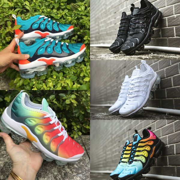 

stock x tn plus 2020 geometric active fuchsia black white mens running shoes vapors air tns trainer laser hyper blue sports sneakers