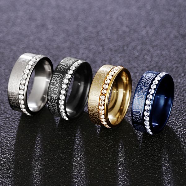 

new stainless steel rings with diamonds religious jewelry rings, Silver