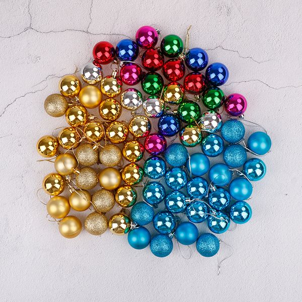 

24pcs/lot 40mm christmas tree decor ball for home christmas decorations gift bauble xmas party hanging ball ornament decorations