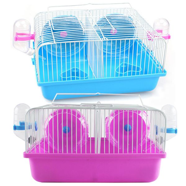 

hamster cage blind d small pastoral mouse anti-fighting wire two-story villa portable