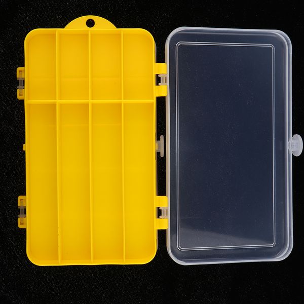 

fishing tackle box double layered plastic cases waterproof storage case