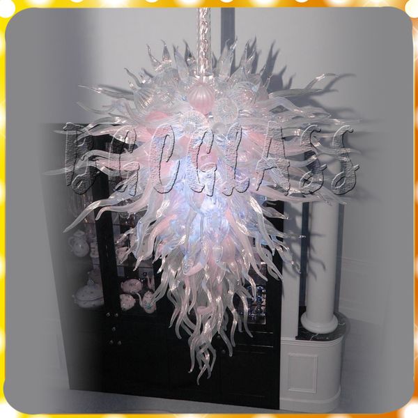 

clear color hand blown glass chihuly style crystal chandelier lighting livingroom and bedroom lobby decoration