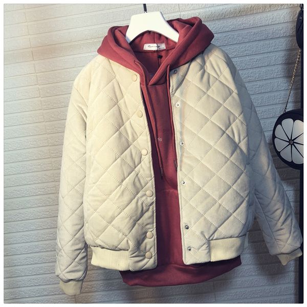 

winter jacket women standing collar coat female parkas mujer 2019 short women's cotton coat korean bf baseball uniform, Black;brown