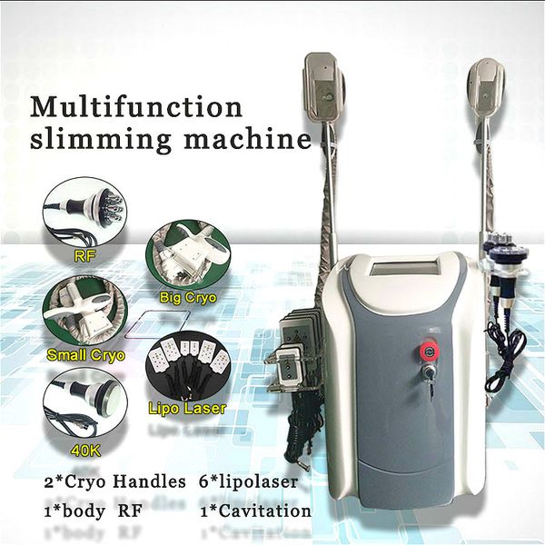 

6 in 1 body sculpting equipment cryolipolysis slimming ultrasound cavitation rf machine vacuum ultrasonic cavitation multipolar bipolar