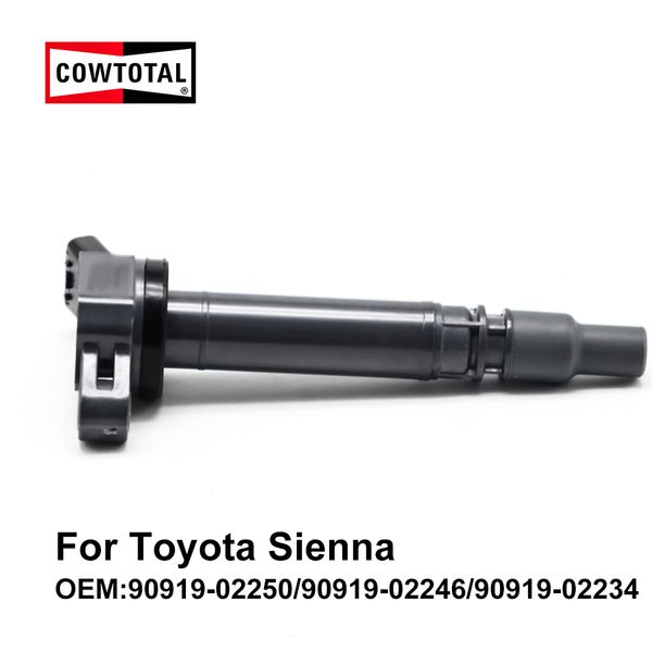 

cowtotal ignition coil for sienna 3.0l 3.5l 3.3l 2.7l oem 90919-02234 / 90919-02250 / 90919-02246 ( pack of 4