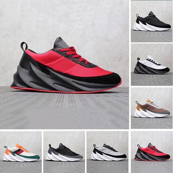 

2019 sharks concept tubular shadow knit trainer men running shoes black white red bred mens women sports outdoor sneakers 40-45