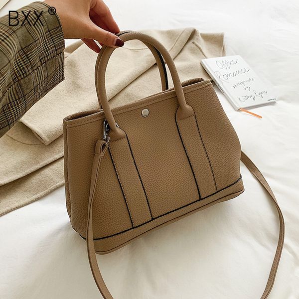 

bxx] кожа pu crossbody сумка для женщин 2020 моды весны сплошных цветов плеча деловой сумка женских сумки и кошельки hk672