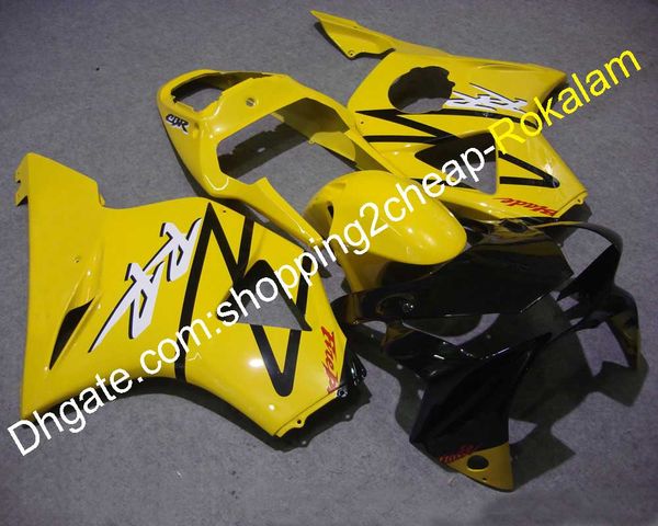 Per Honda CBR900RR 2002 2003 954 CBR900 RR CBR-900RR 02 03 Kit carenatura carrozzeria in plastica gialla nera ABS (stampaggio ad iniezione)