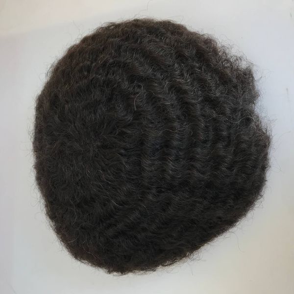 

deep wave human hair toupee full lace toupee for men all swiss lace men replacement system wavy hairpieces, Black