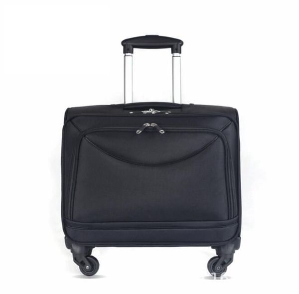 

мужчины путешествия прокатки багажа сумка колеса путешествия колесный чемодан 18 дюймов багаж чемодан оксфорд кабина посадка спиннер